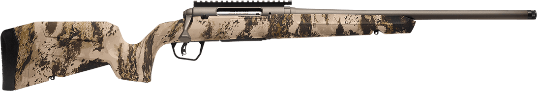 Savage Arms 32322 Axis 2 Pro 400 Legend 4+1 20" Gun Metal Bronze Cerakote Heavy Sporter Threaded Barrel & Picatinny Rail Carbon Steel Receiver, Fixed Western Camo Synthetic Stock, Right Hand