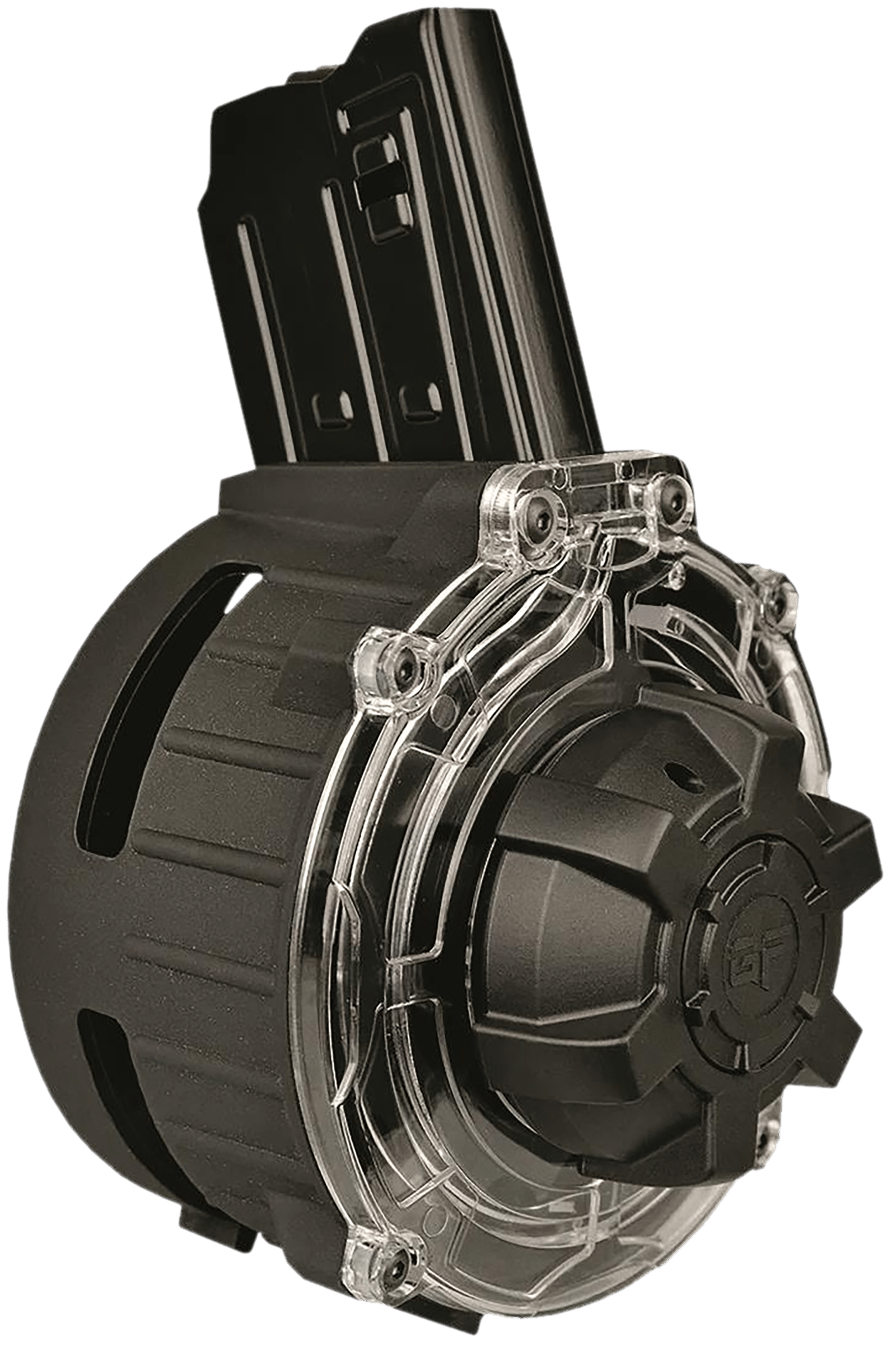 Gforce Arms GFDRUM2012 Drum Magazine  20rd Drum Fits Akdal MKA 1919 Black Steel/Polymer