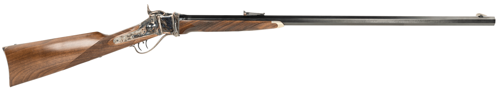 Taylors & Company 210139 Pedersoli 1874 Billy's Sharps 45-70 Gov 1rd 32" Blued Single Shot Octagon Barrel, Blued Steel Drilled & Tapped Receiver, Checkered Walnut Fixed Stock