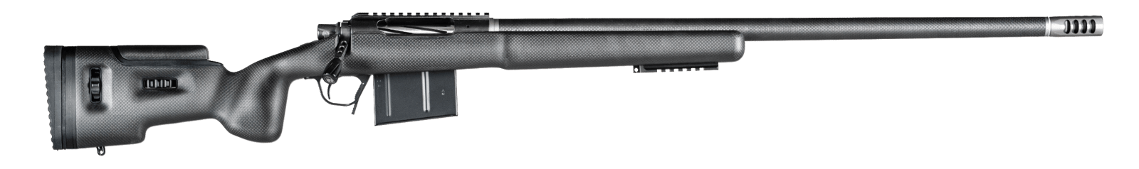 Christensen Arms 8010500300 TFM Long Range Full Size 338 Lapua Mag 3+1, 27" Carbon Fiber Target Steel Barrel, Black Nitride Aluminum Receiver, Natural Carbon Fiber Fixed Long Range Stock