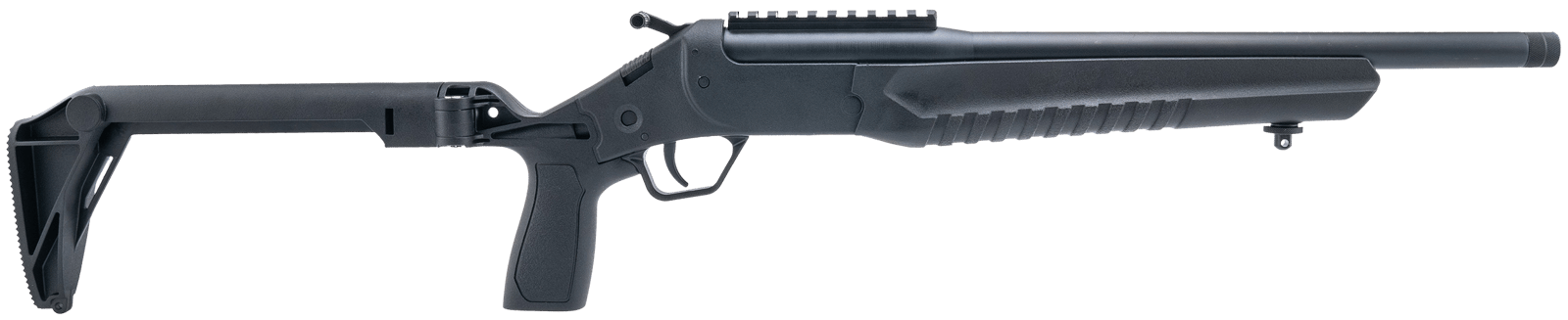 Rossi LWC0556-BKFS LWC  5.56x45mm NATO Single Shot 16.50" Black Oxide Threaded Barrel, Black Picatinny Rail Alloy Steel Receiver, Folding Black Polymer Stock