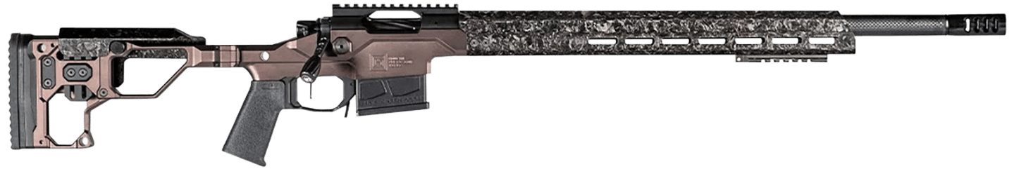 Christensen Arms 8010310700 Modern Precision  7mm PRC 26" Threaded Carbon Fiber Barrel 5+1, Black Nitride Finish, Desert Brown Anodized Folding Stock, Polymer Grip