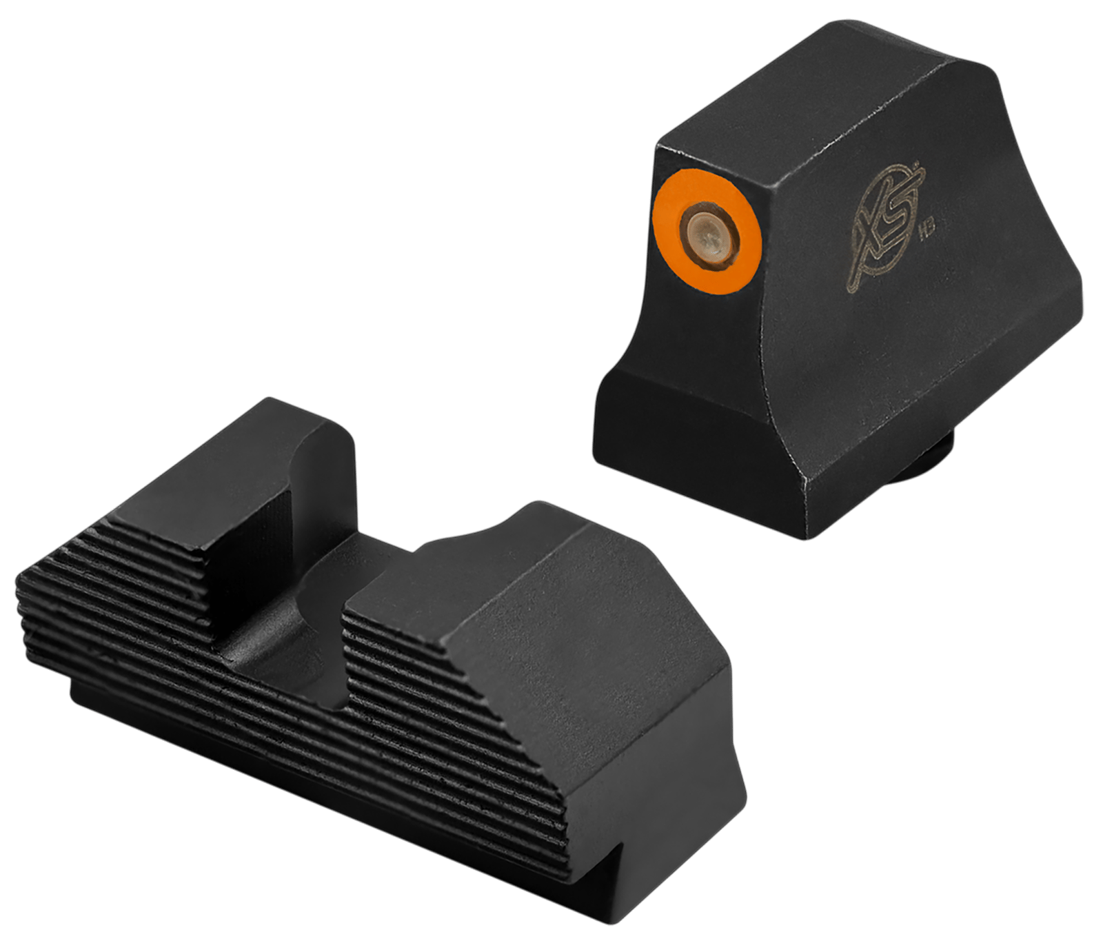 XS Sights GLM020P4N Minimalist Night Sight Set Orange Tritium Front/ Black Oxide Frame/ Compatible w/Glock