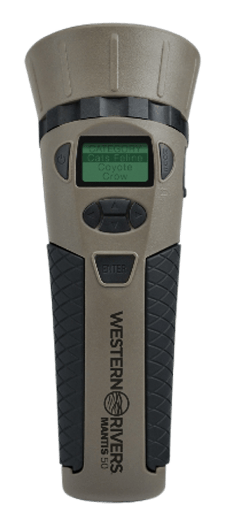 Western Rivers GC50 Mantis 50 Electronic Call Multiple Sounds Attracts Predators Brown Polymer