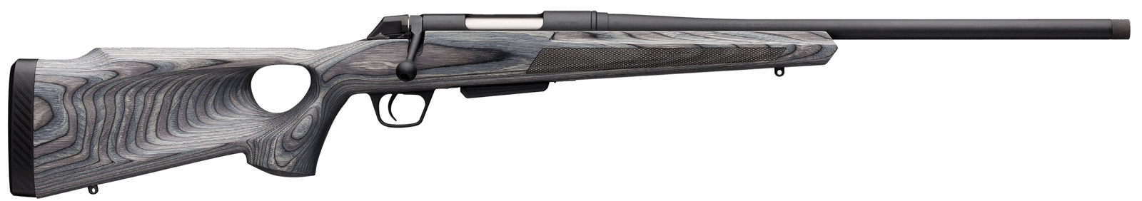 Winchester Guns 535727299 XPR Thumbhole Varmint SR 6.8 Western 3+1 Cap 24" TB Blued Perma-Cote Rec Matte Black Laminate Fixed Thumbhole Stock Right Hand with MOA Trigger System (Full Size) No Sights