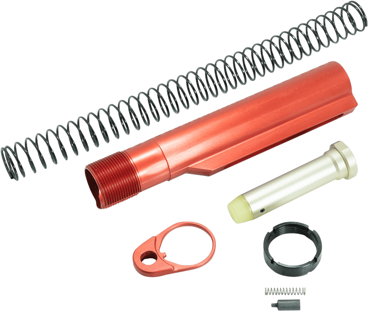 Timber Creek Outdoors ARBTKR Buffer Tube Kit  Red Anodized for AR-15