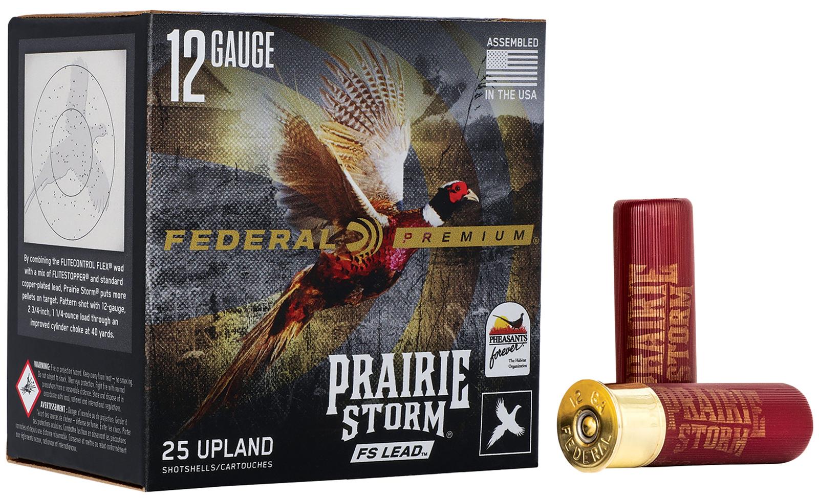 Federal PFX129FS4 Premium Prairie Storm FS 12Gauge 3" 1 5/8oz 4Shot 25 Per Box/10 Case