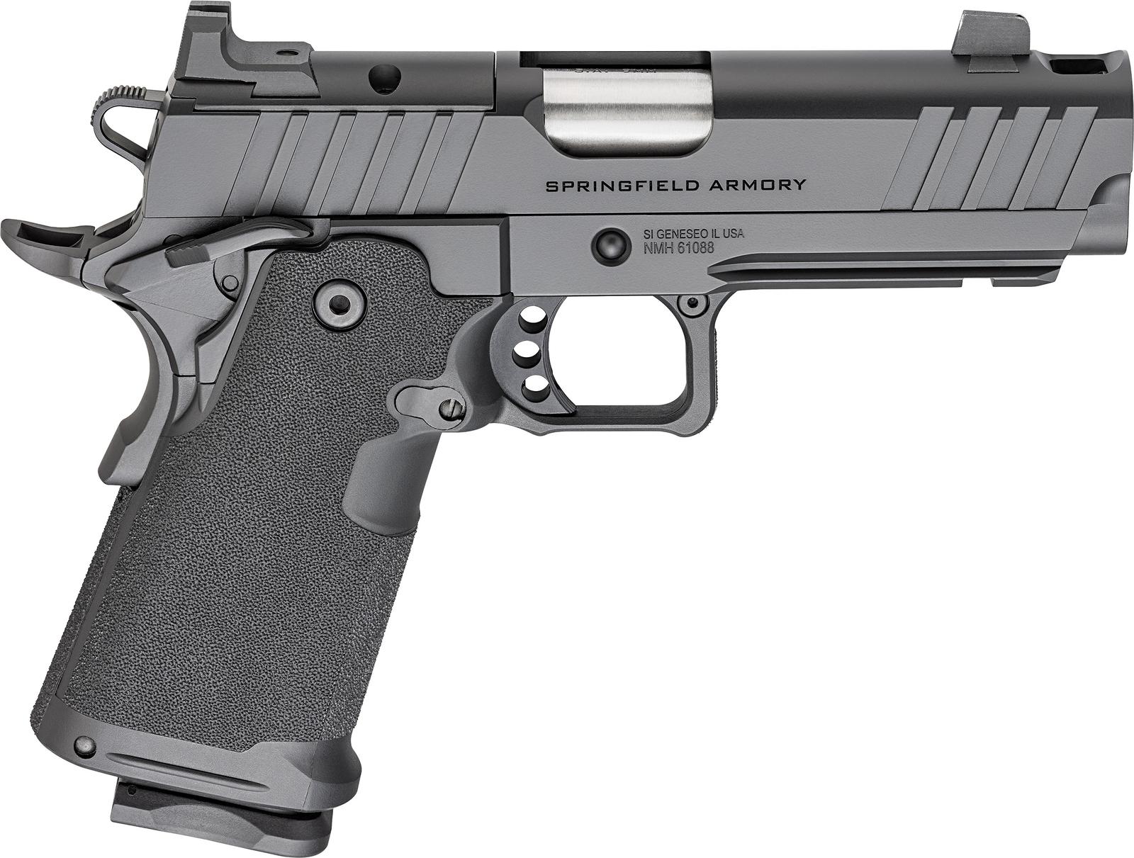 Springfield Armory PH9117AOSLCCOMP Prodigy DS  9mm Luger 10+1 4.25" Stainless Match Grade Bull Barrel, Black Cerakote Optic Ready Carbon Steel Slide & Frame w/Beavertail, Black Polymer Grip