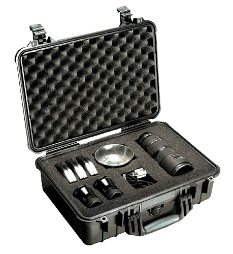 Pelican 1500000110 Protector Case Black Polypropylene Holds Handgun