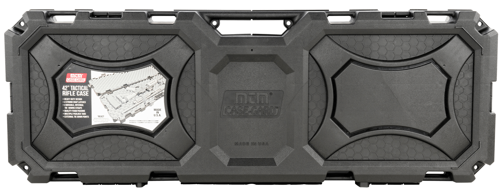 MTM Case-Gard RC42T Tactical Rifle Case 42" Black Holds 2 Rifles