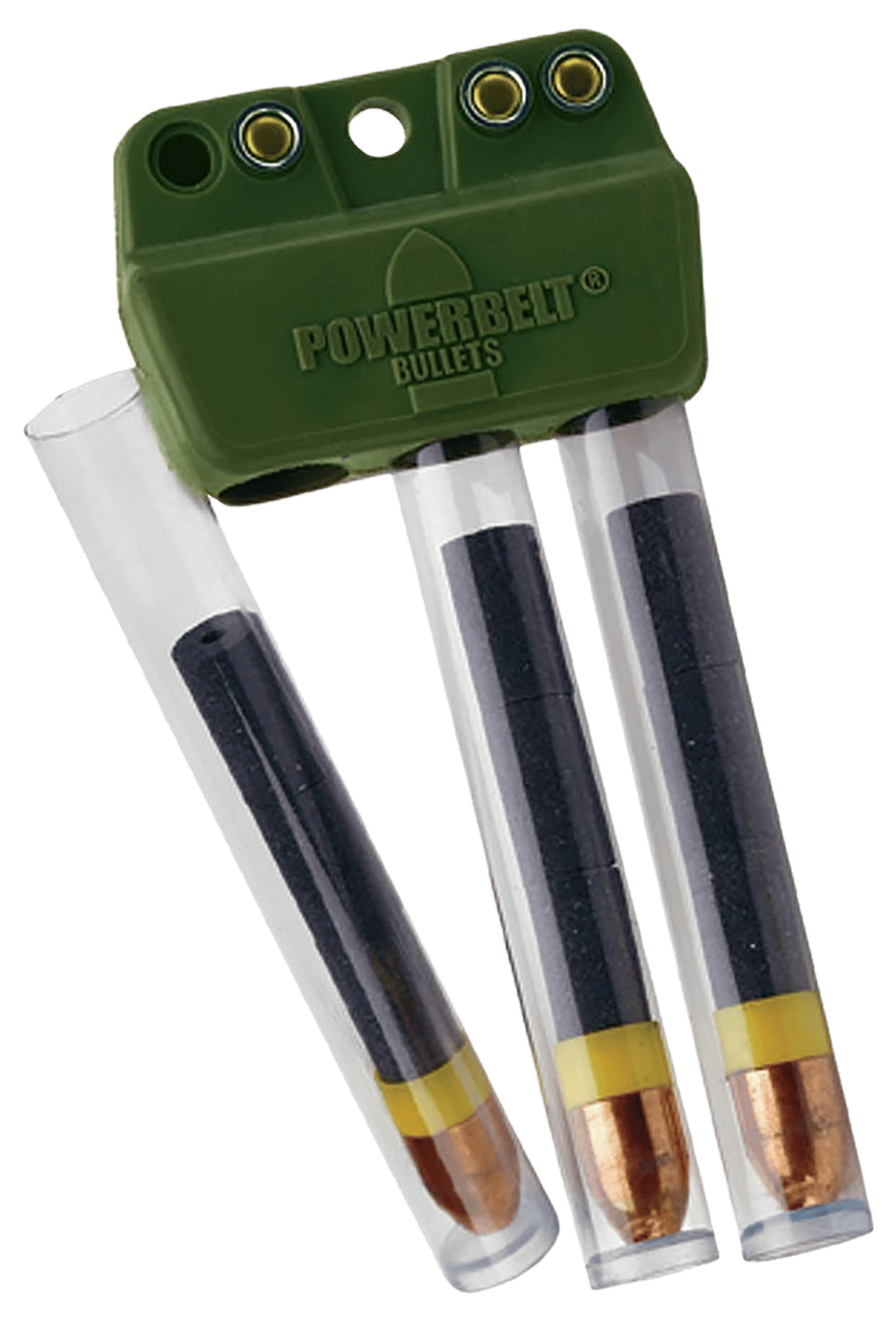 PowerBelt Bullets AC1501 SpeedClip Loader  50 Cal Green Plastic Capacity 3