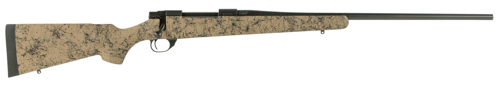 Howa HHS63202 M1500 HS Precision 30-06 Springfield 5+1 22" Barrel, Black Steel Receiver, Tan w/Black Webbing HS Precision Synthetic Stock