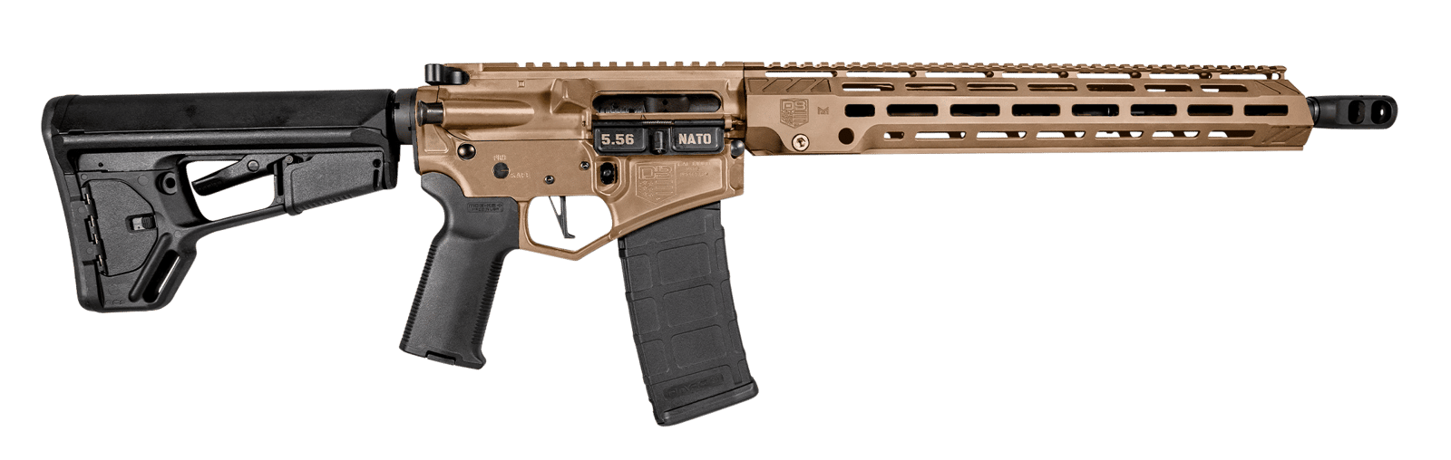 Diamondback DB1758K061 DB15  5.56x45mm NATO 16" 30+1 Flat Dark Earth Adjustable Magpul ACS-L Stock Black Magpul MOE-K2+ Grip