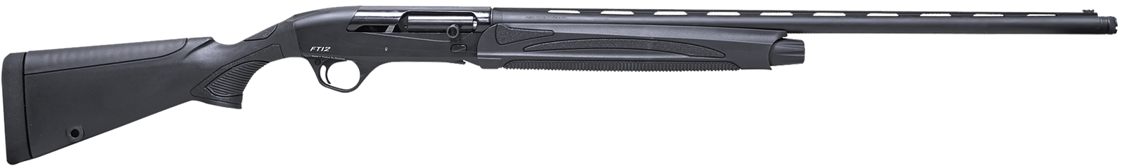 Pointer REXPFT12BB FT12 Field Trek Full Size 12 Gauge Semi-Auto 3" 5+1 28" Black Cerakote Vent Rib Barrel, Black Cerakote Aluminum Receiver, Fixed Black Synthetic Stock