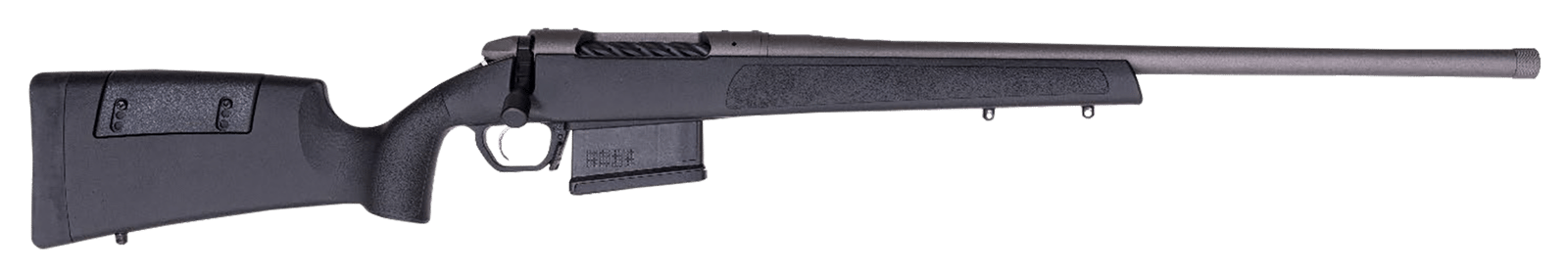 Weatherby 3WR0435CMR0T 307 Range SF 6.5 Creedmoor 5+1 20" Tungsten Cerakote Heavy Threaded Barrel, Tungsten Cerakote Drilled & Tapped Steel Receiver, Adj Cheek Piece & LOP Black Synthetic Stock