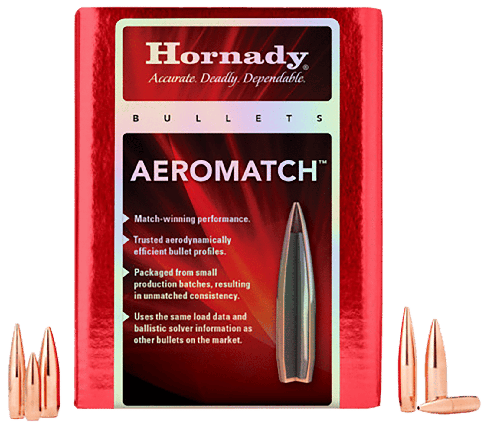 Hornady 227711   22Cal .224 69gr Hollow Point Boat Tail 500 Per Box/6 Case