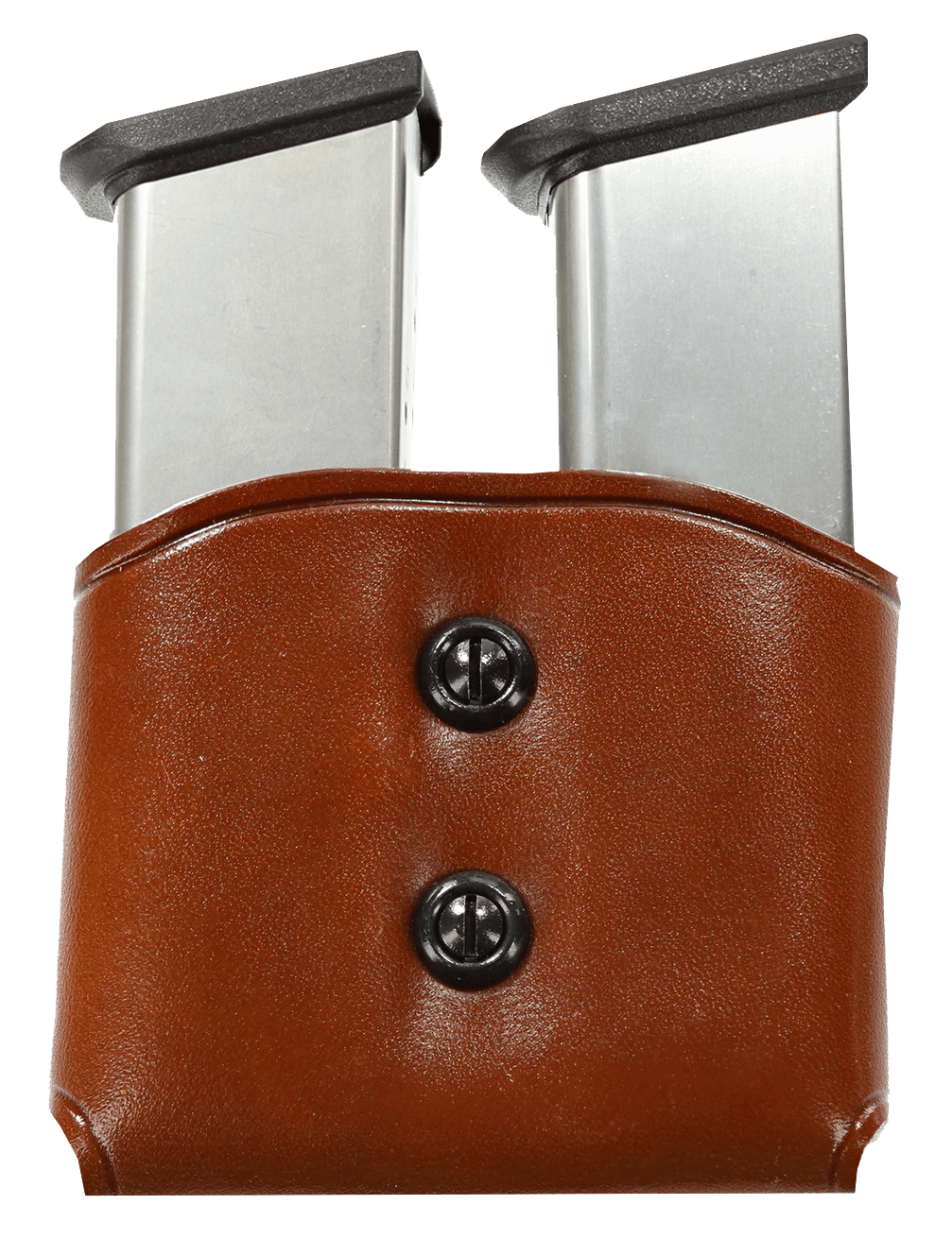 Galco DMC26 DMC Mag Carrier Double Tan Leather Belt Loop 45 ACP Belts 1.50-1.75" Wide Compatible w/ Single Stack Compatible w/ Sig P220 Compatible w/ 1911