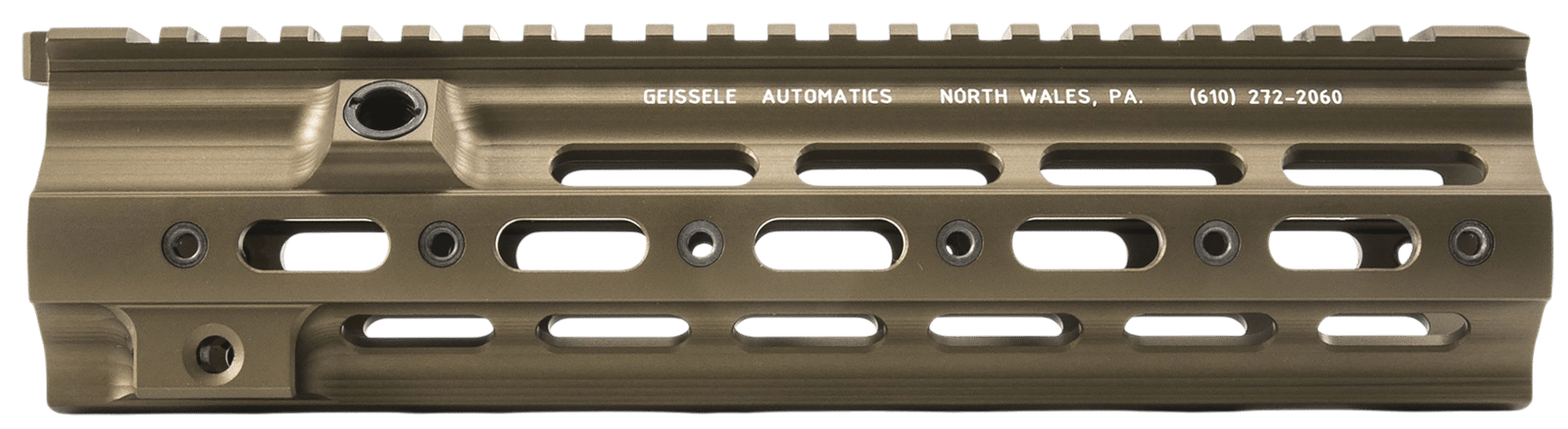 Geissele Automatics 05190S Super Modular Rail HK DDC Aluminum 10.50" Long
