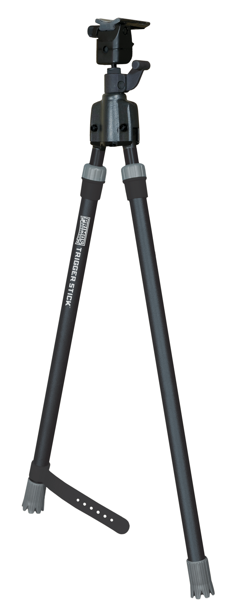 Primos 65826 Trigger Stick Bipod made of Steel with Black & Gray Finish, QD Swivel Stud Attachment Type & Medium Height (Clam Package)