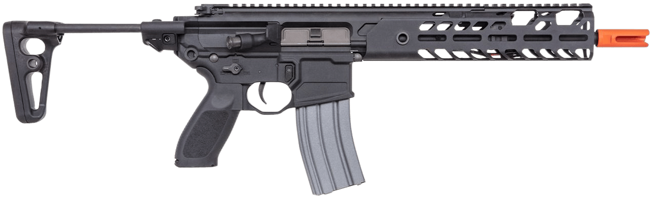 Sig Sauer Airguns AIRPFMCXAEG MCX AEG  Battery 6mm 120rd Shot Black Black Receiver Black 3 Position Adjustable Stock
