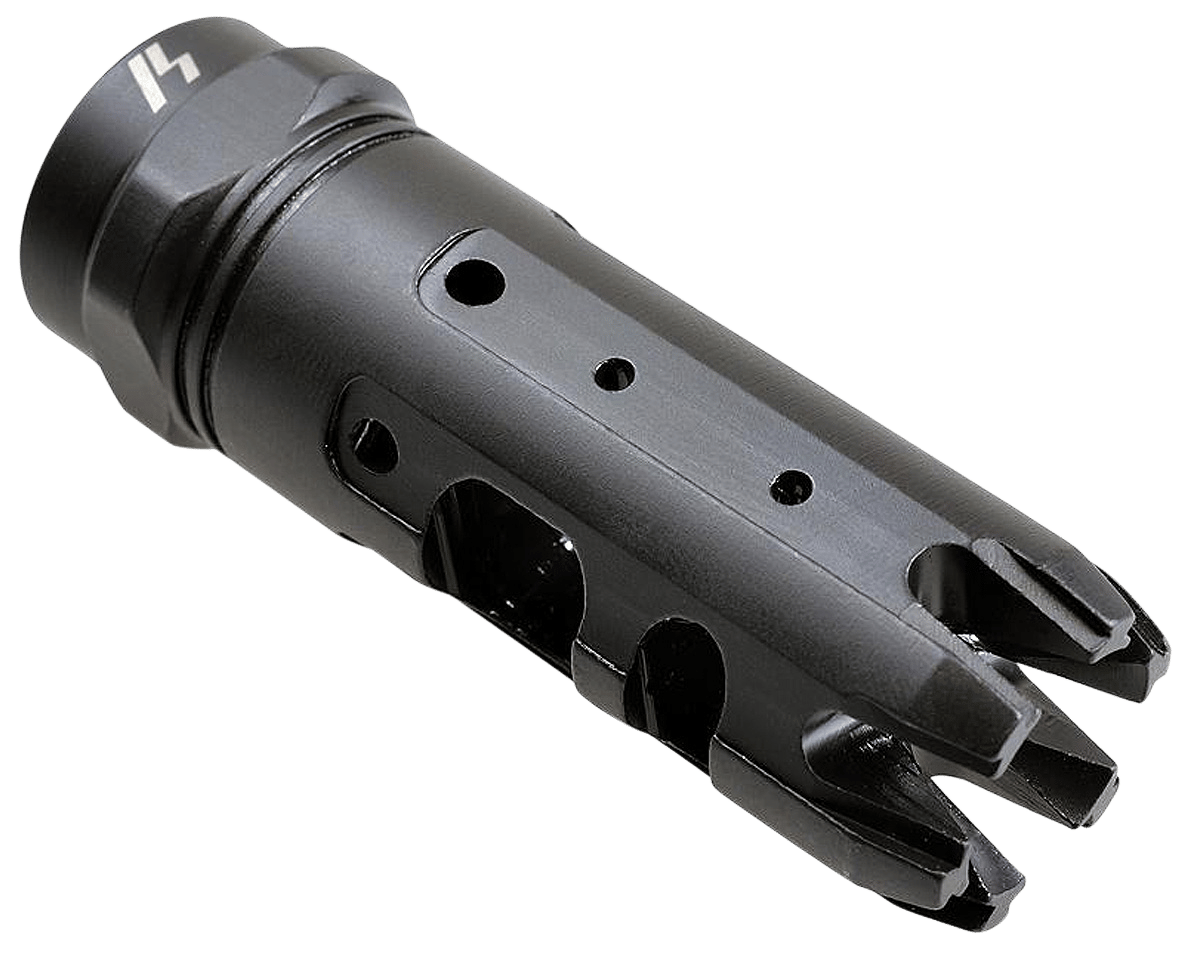 Strike Industries KINGCOMP22 King Comp  Black Steel with 1/2"-28 tpi Threads, 2.62" OAL & 0.87" Diameter for 223 Rem, 5.56x45mm NATO AR-Platform