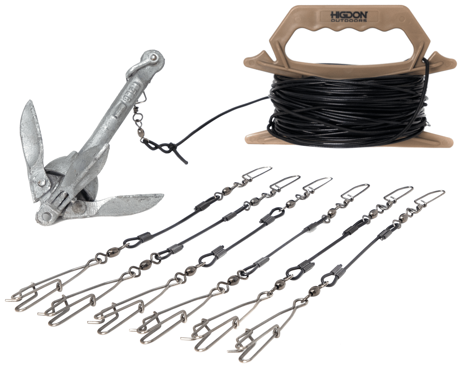 Higdon Outdoors 30340 Battleship Jerk Rig PVC Coated Steel
