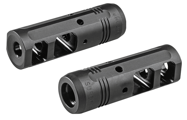 SureFire PROCOMP762 ProComp Muzzle Brake Black Nitride Steel with 5/8"-24 tpi Threads & 2.70" OAL for 7.62mm AR-10