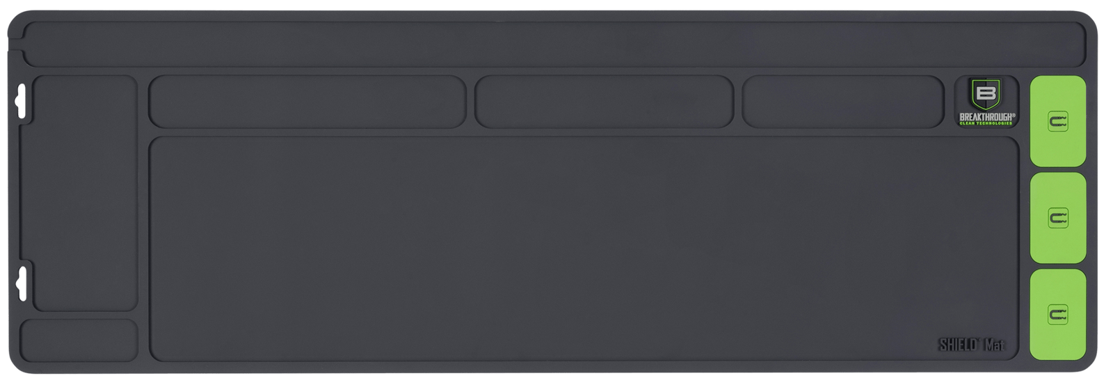Breakthrough Clean BTSGMR  Shield Mat Gray and Green PVC 35.88"x11.88"