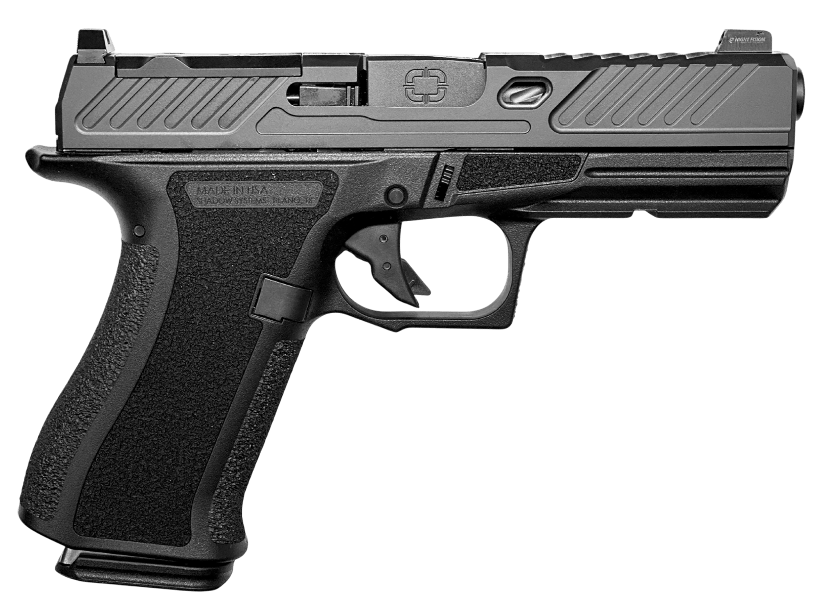 Shadow Systems SS-5056 CR920XL Elite Sub-Compact Frame 9mm Luger 10+1 4.18" Black Nitride Match Grade Barrel, Long/Optic Cut/Serrated/Window Cut Slide, Black Polymer Frame w/Beavertail & Picatinny Rai