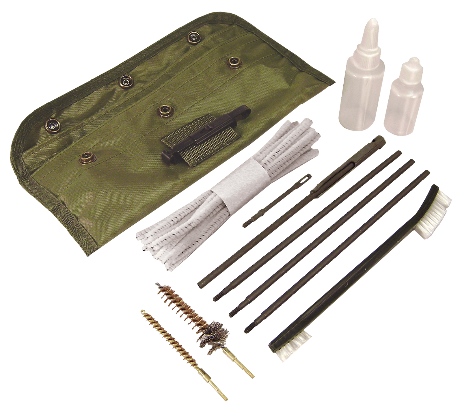 PSP ARGCK GI-Style Cleaning Kit AR15 & M16/Green Nylon Pouch Case