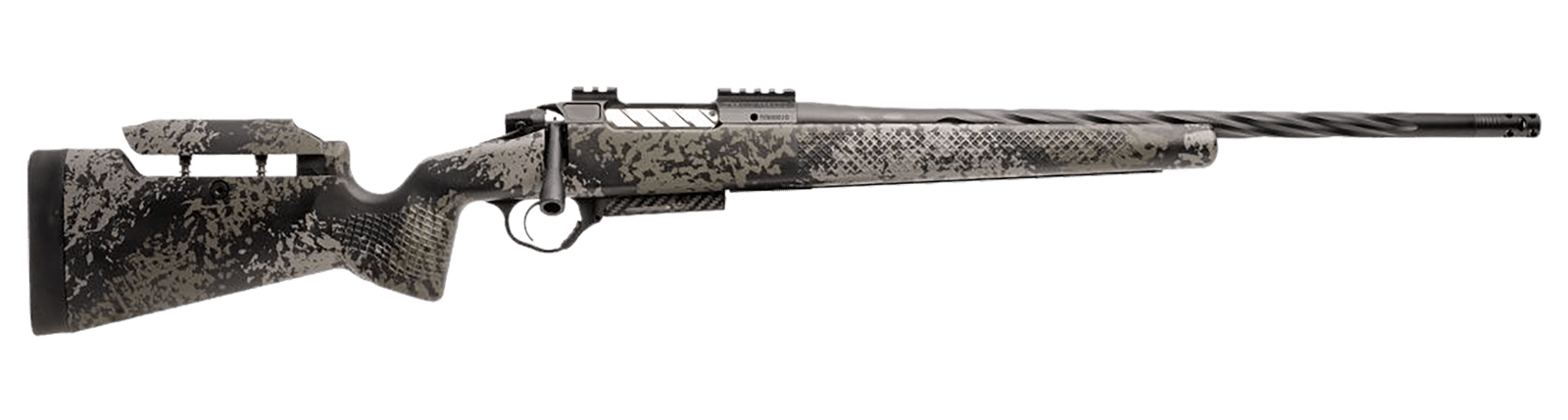 Seekins Precision 0011710293-F Havak PH3 300 PRC 22" Black Fluted Threaded Barrel, Black Picatinny Rail Steel Receiver, Adj Cheek Riser Mountain Shadow Synthetic Stock