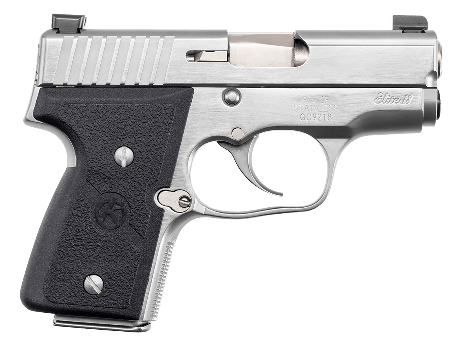 Kahr Arms M9098NA MK Elite *CA Compliant 9mm Luger Caliber 3" Barrel 6+1/7+1, Stainless, Black Grip