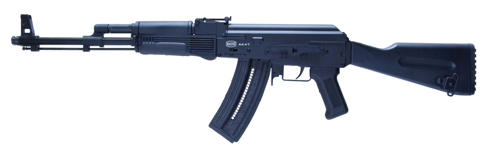 Mauser Rimfire 4070024 AK-47  22 LR 24+1 16.50" Barrel, Steel Receiver, Black Metal Finish, Adjustable Rear Sight, Black Wood Furniture