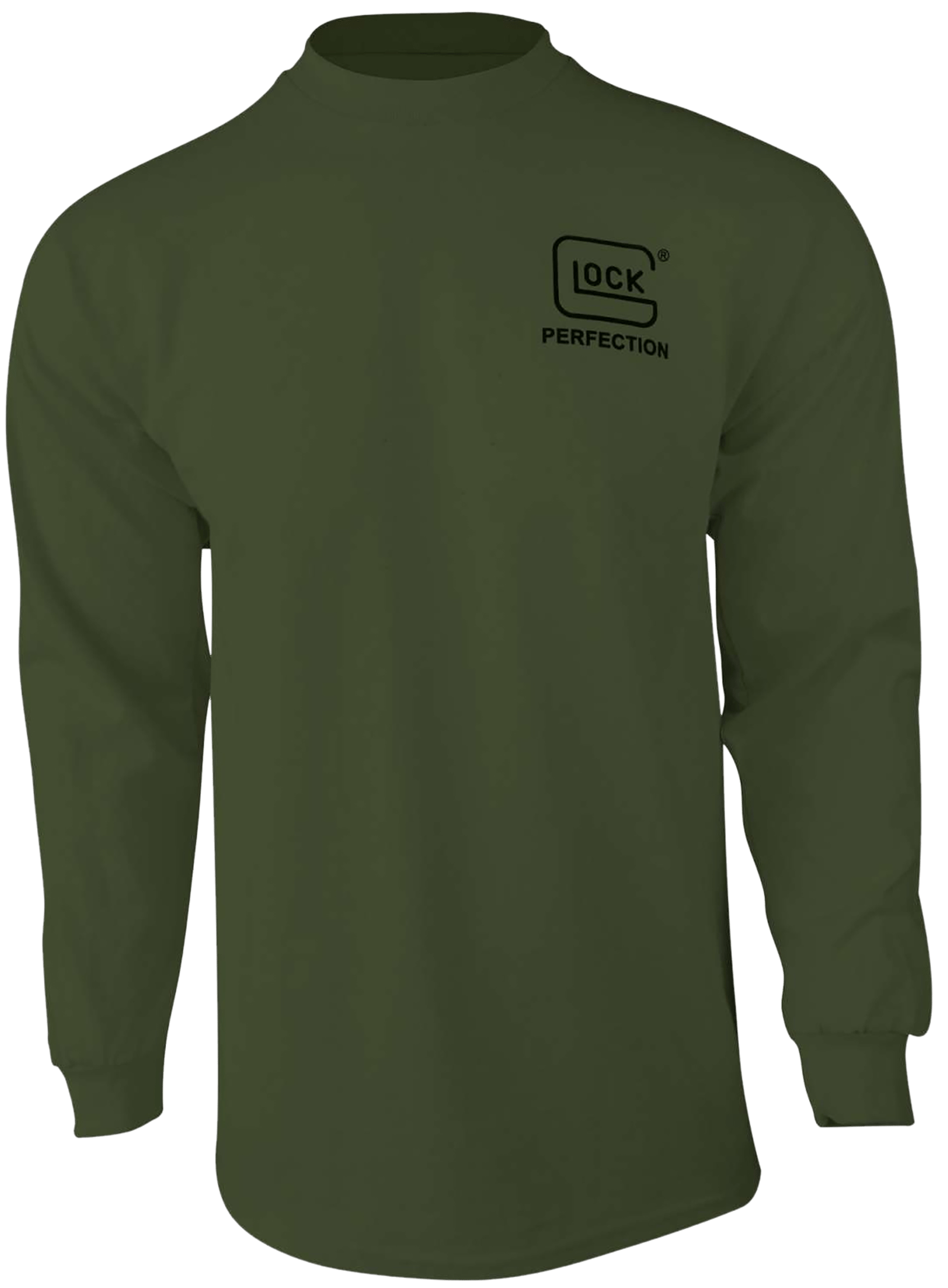 Glock AP96065 Born In Austria  Military Green Pre-Shrunk Cotton Long Sleeve Small