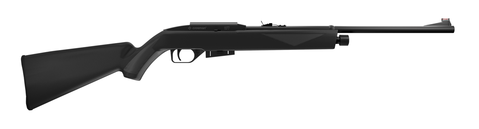 Crosman 1077 RepeatAir Air Rifle CO2 177 12rd Shot Black Black Receiver Black