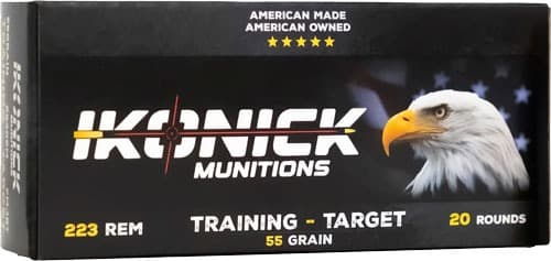 IKONICK USA 223 REM 55GR FMJ 20RD 25BX/CS
