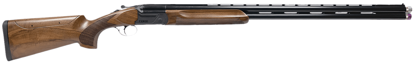 Fierce Firearms FA12GA30CPAC Alpha  Compact 12 Gauge Break Open 2rd 30" Black Satin Cerakote Over/Under Vent Rib Barrel, Black Cerakote Steel Receiver, Adj Comb Oiled Turkish Walnut Stock, Right Hand