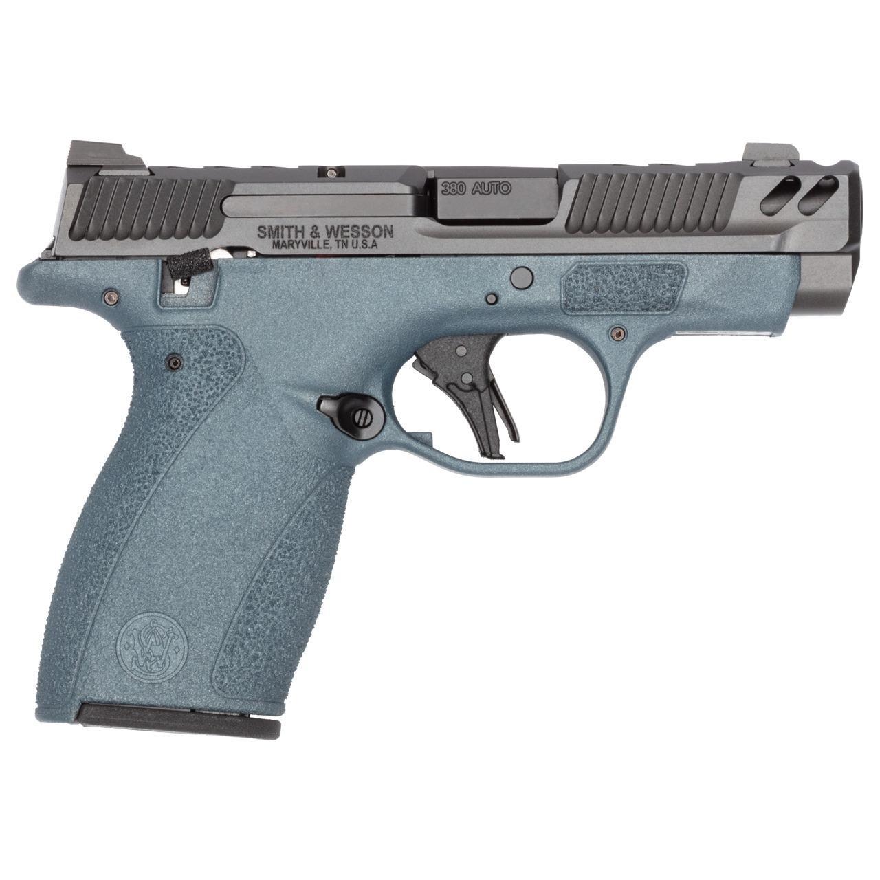 S&W PC Bodyguard 2.0 Blue Titanium Carry Comp Handgun .380 Auto 10rd Magazines(2) 3.1? Ported Barrel Chamber Indicator Manual Safety CA Compliant