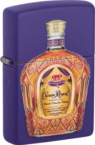 ZIPPO WINDPROOF LIGHTER CROWN ROYAL & SMALL POUCH GIFT SET