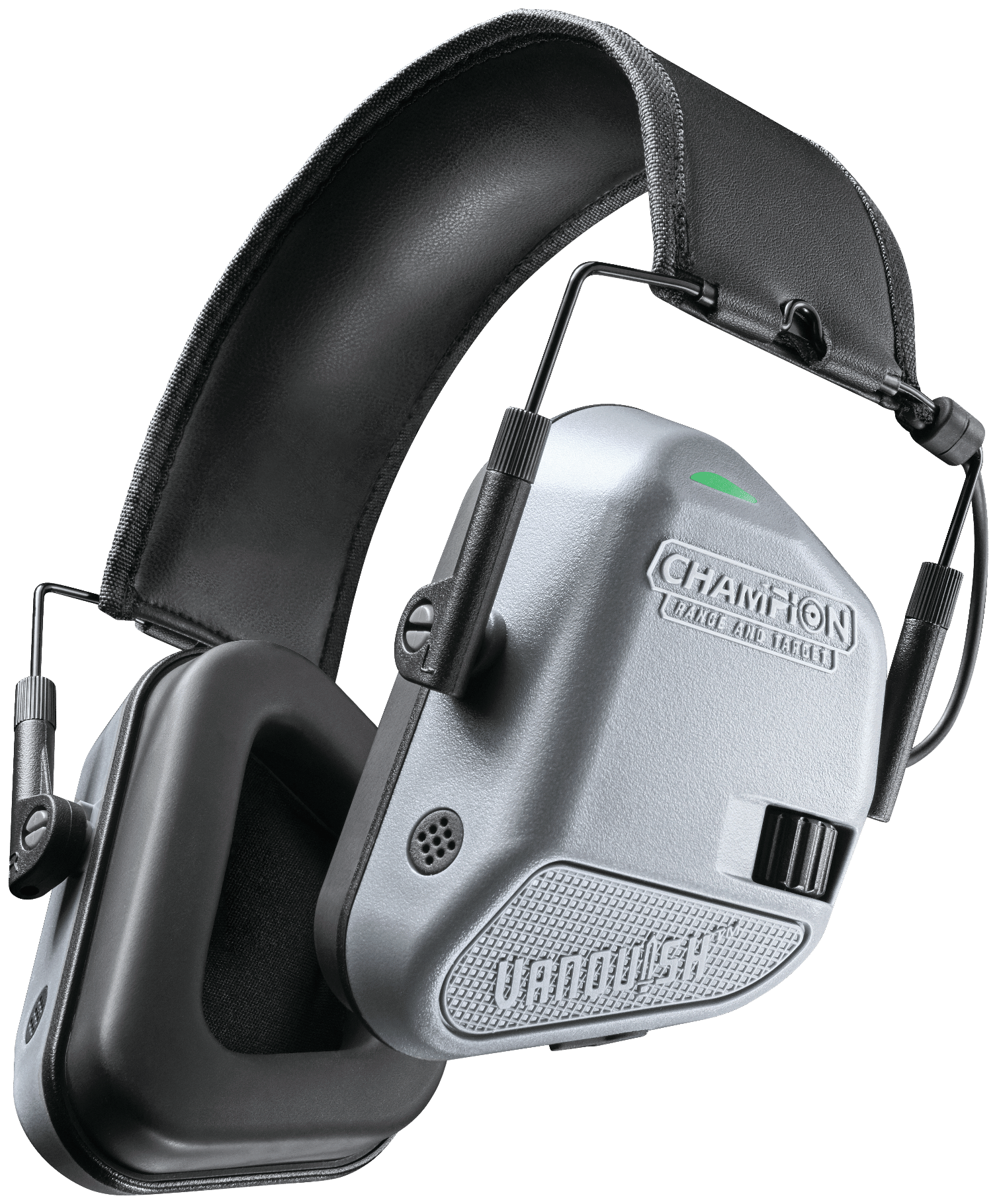 Champion Targets 40978 Vanquish Muff Over the Head Rechargeable Li-ion  Gray/Black