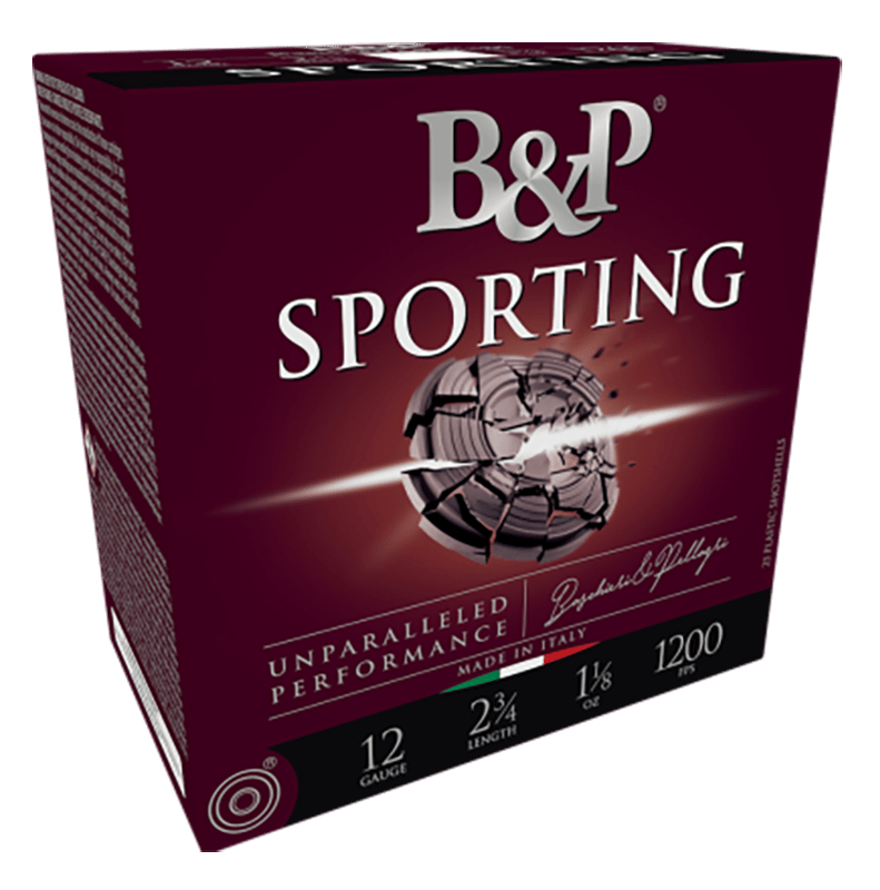 B&P 12B1SCL8 Sporting Clay  12Gauge 2.75" 1oz 8Shot 25 Per Box/10 Case