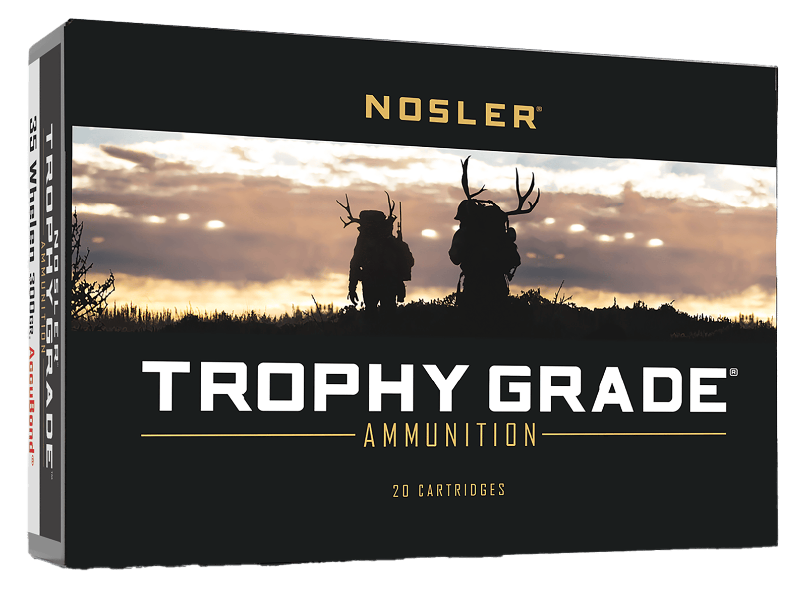 Nosler 60081 Trophy Grade  35Whelen 225gr Nosler AccuBond 20 Per Box/10 Case