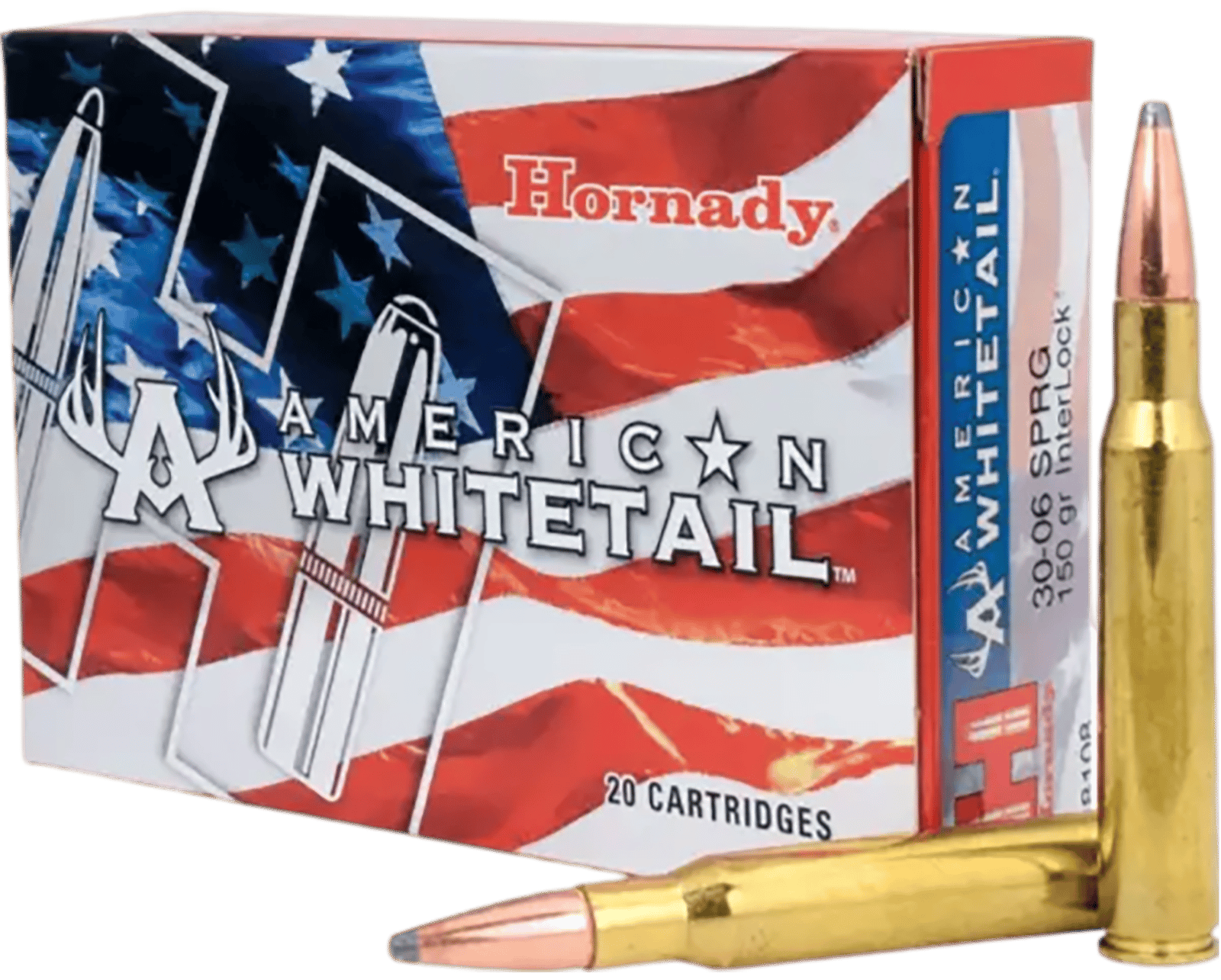 Hornady 8108 American Whitetail  30-06Springfield 150gr InterLock Spire Point 20 Per Box/10 Case