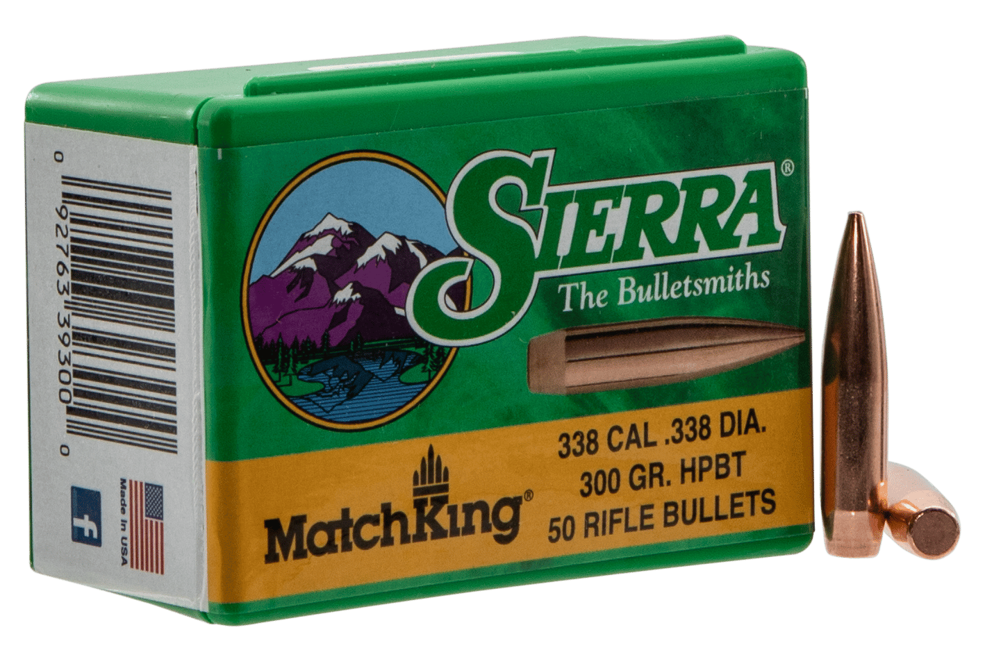 Sierra 9300T MatchKing  338Cal 300gr Hollow Point Boat Tail 50/Box