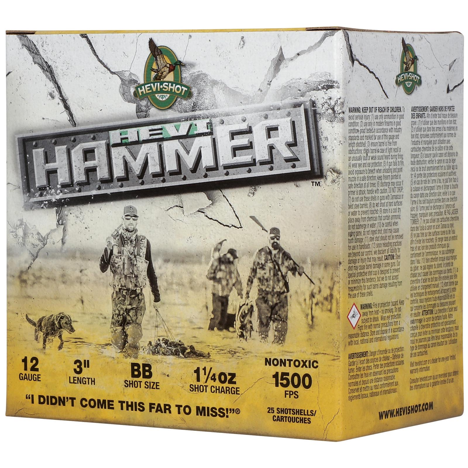 HEVI-HAMMER 12GA 3" 1.25OZ BB