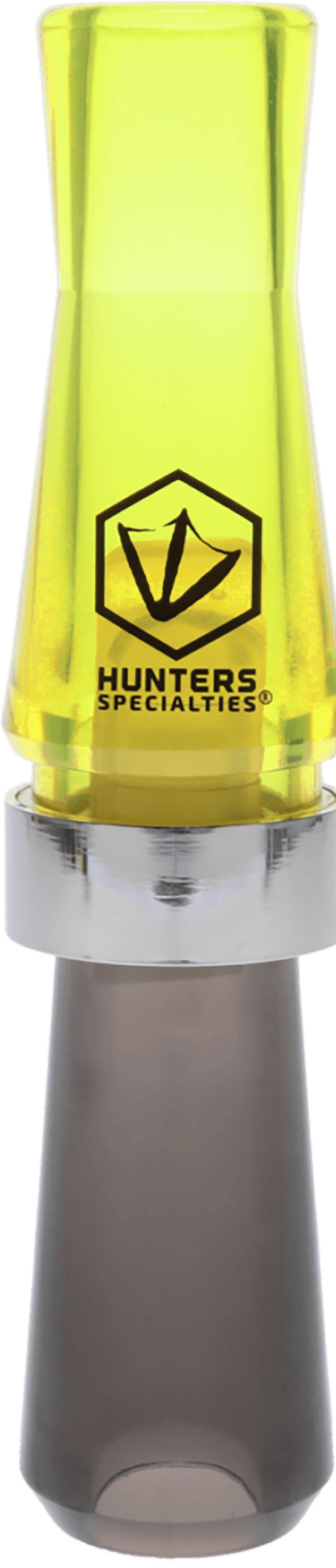 Hunters Specialties HS-WF-SRGC E-Z-E Plucker Short Reed Goose Call Black/Yellow Polycarbonate