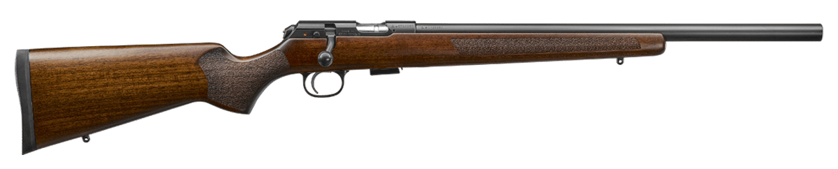 CZ-USA 02342 CZ 457 Varmint Full Size 17 HMR 5+1 20.50" Black Nitride Heavy Barrel Black Nitride Steel Receiver Turkish Walnut Fixed Varmint-Style Stock Right Hand