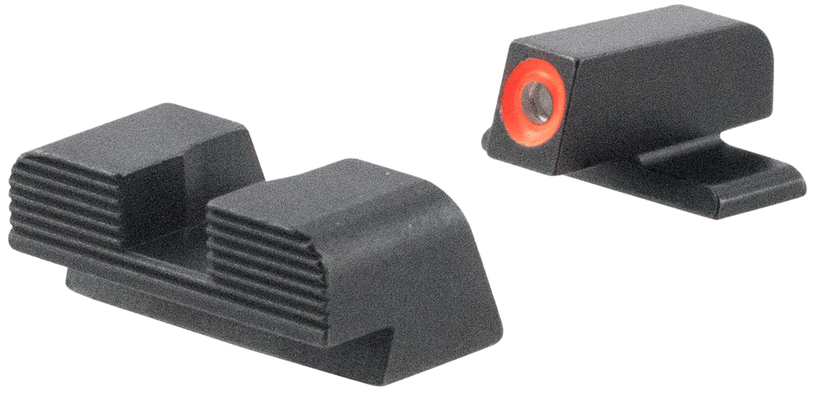 AmeriGlo SG434 Protector Sight Set for Sig Sauer  Green Tritium Orange Outline Front Sight-Black Serrated Rear Sight