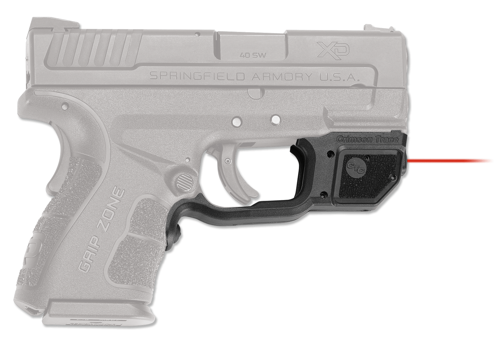Crimson Trace 0163201 Laserguard  Springfield XD Mod2, Red Laser Black Polymer