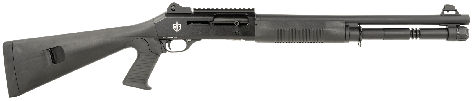 MAC 21000120 1014  12 Gauge 3" 5+1 18.50", Black, Synthetic Furniture, Fixed Pistol Grip Stock, Ghost Ring Sight, Optics Mount, 3 Chokes